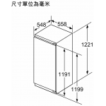 Siemens 西門子 KI42LADD1K 172L iQ500嵌入式冷藏櫃 (內置冰格/智能變頻)